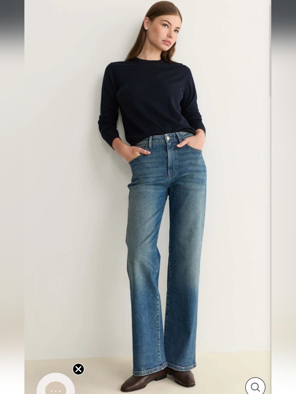 Warp + Weft SAT 90's Straight Jeans Size 26